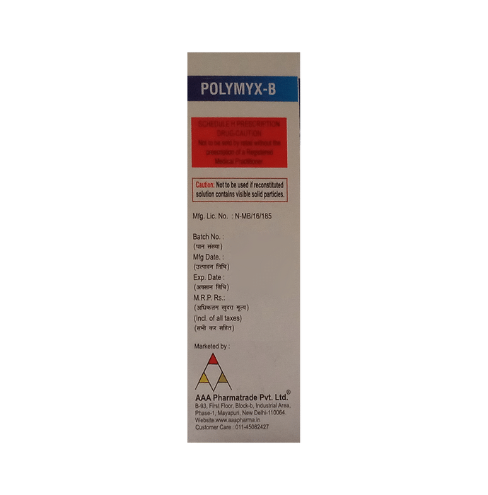 Polymyx- B 750000IU Injection    Polymyxin B 750000IU