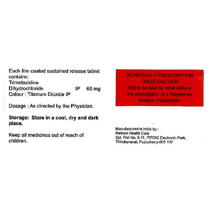 Trizid SR Tablet    Trimetazidine 60mg