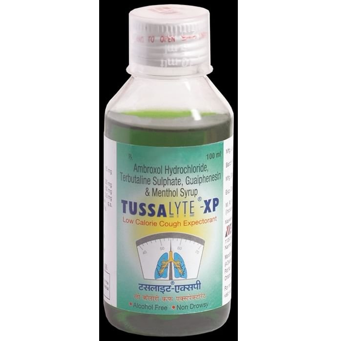 Tussalyte XP Syrup    Ambroxol 15mg/5ml + Guaifenesin 50mg/5ml + Terbutaline 1.5mg/5ml