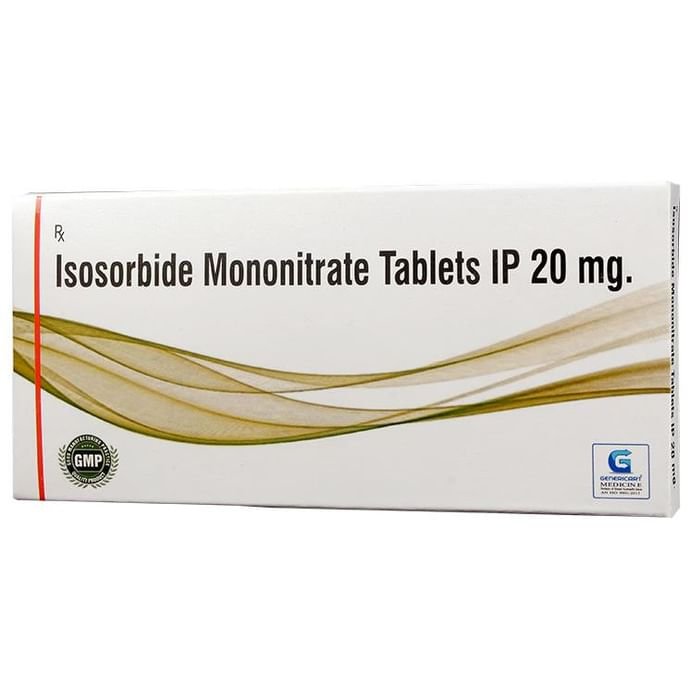 Genericart Isosorbide Mononitrate 20mg Tablet    Isosorbide Mononitrate 20mg