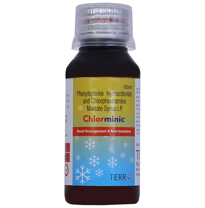 Chlorminic Syrup    Chlorpheniramine Maleate 2mg/5ml + Phenylephrine 5mg/5ml