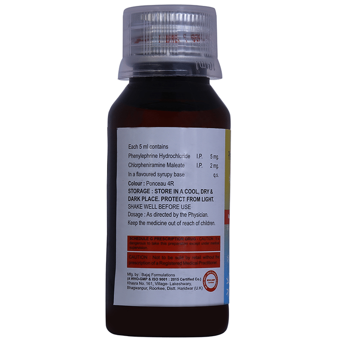 Chlorminic Syrup    Chlorpheniramine Maleate 2mg/5ml + Phenylephrine 5mg/5ml