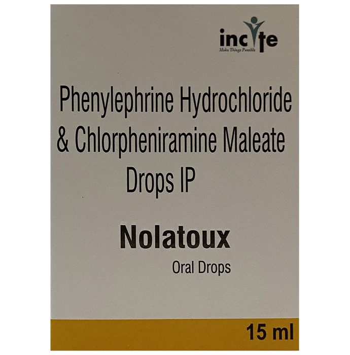 Nolatoux Oral Drops    Chlorpheniramine Maleate 2mg/5ml + Phenylephrine 5mg/5ml