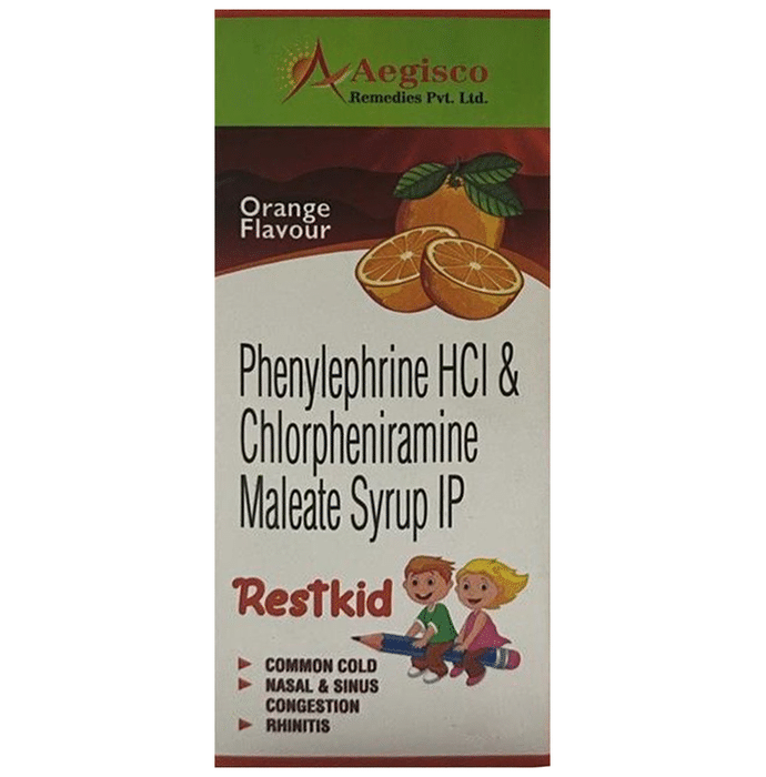 Restkid Syrup Orange    Chlorpheniramine Maleate 2mg/5ml + Phenylephrine 5mg/5ml