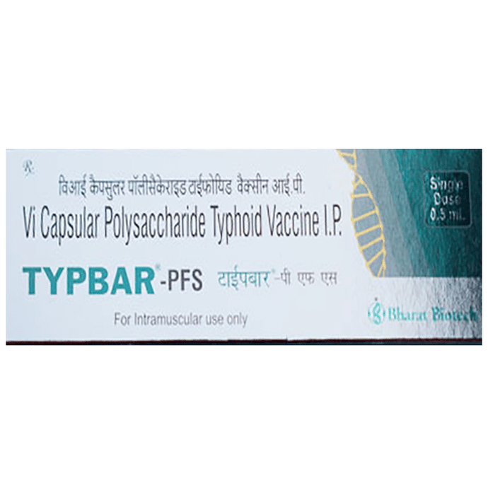 Typbar-PFS Vaccine    Salmonella Typhi Vaccine 25mcg