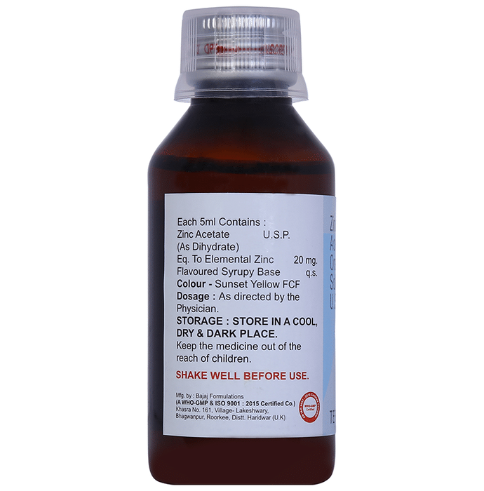 T-Zinc Syrup    Zinc Gluconate 20mg