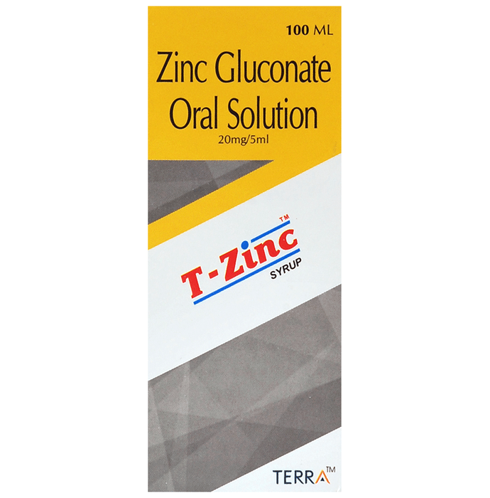 T-Zinc Syrup    Zinc Gluconate 20mg