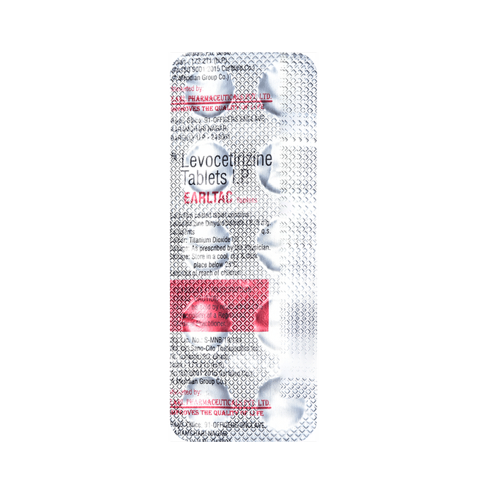 Earltac Tablet    Levocetirizine 5mg