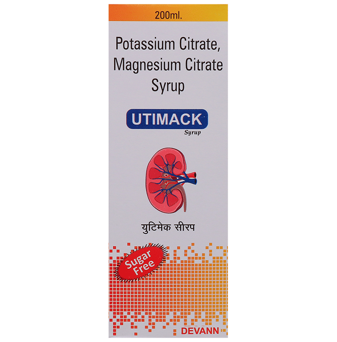 Utimack Syrup    Magnesium Citrate 375mg + Potassium Citrate 1100mg