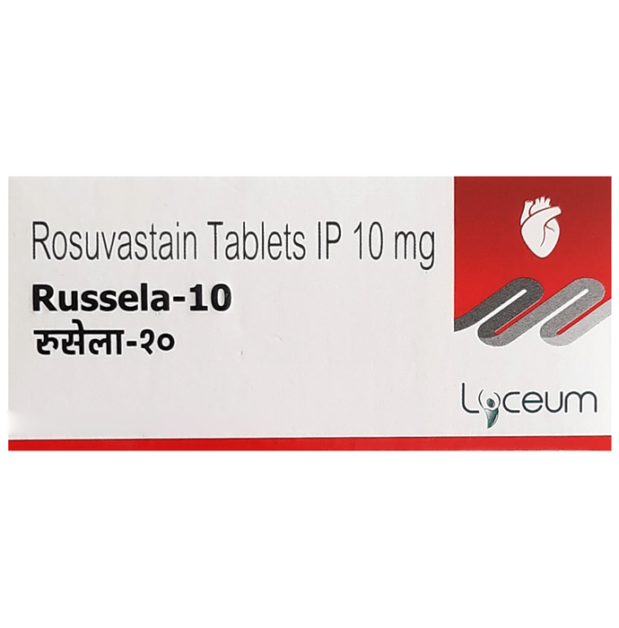 Russela 10 Tablet    Rosuvastatin 10mg