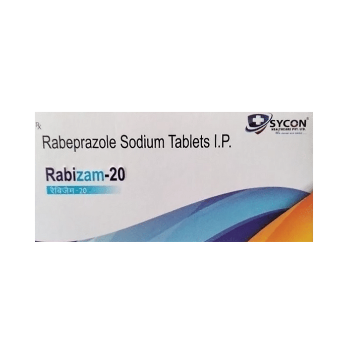 Rabizam 20 Tablet    Rabeprazole 20mg