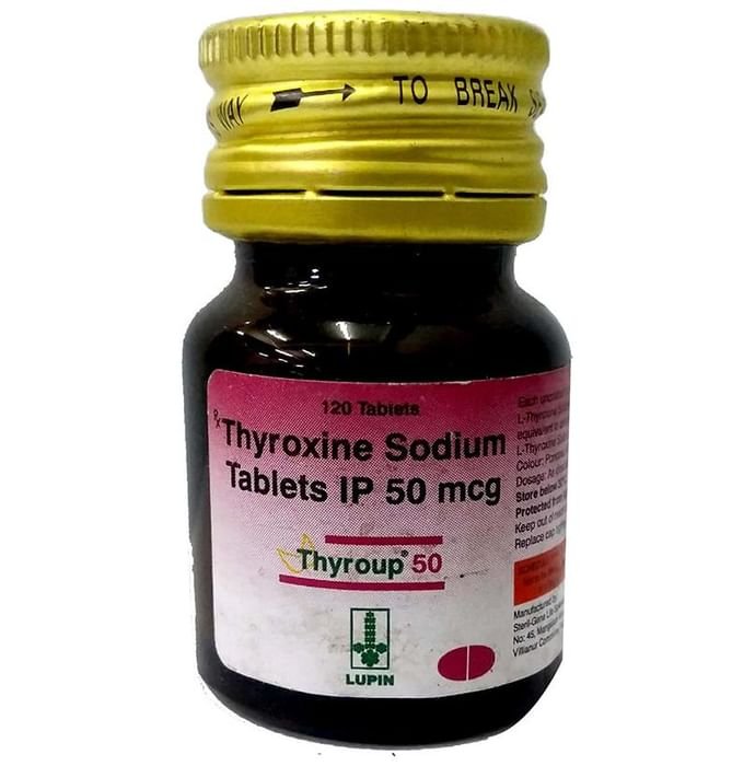 Thyroup 50 Tablet    Thyroxine 50mcg