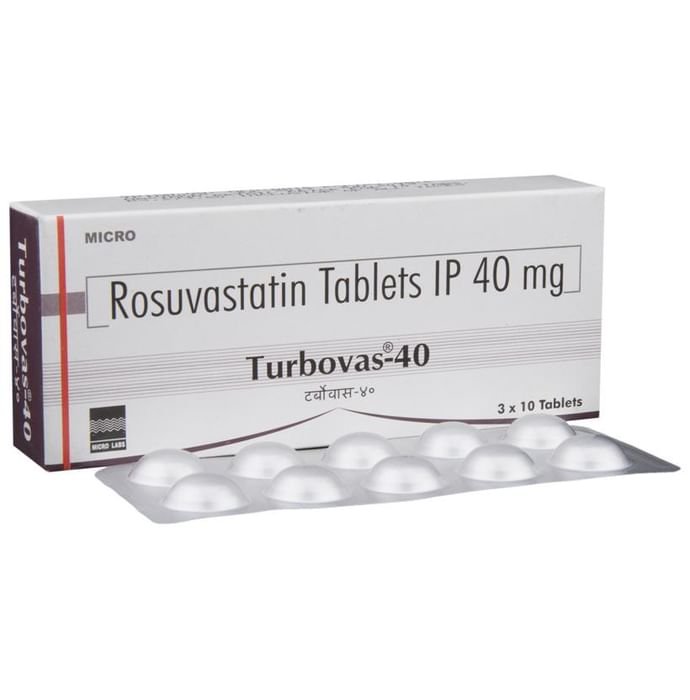 Turbovas 40 Tablet    Rosuvastatin 40mg