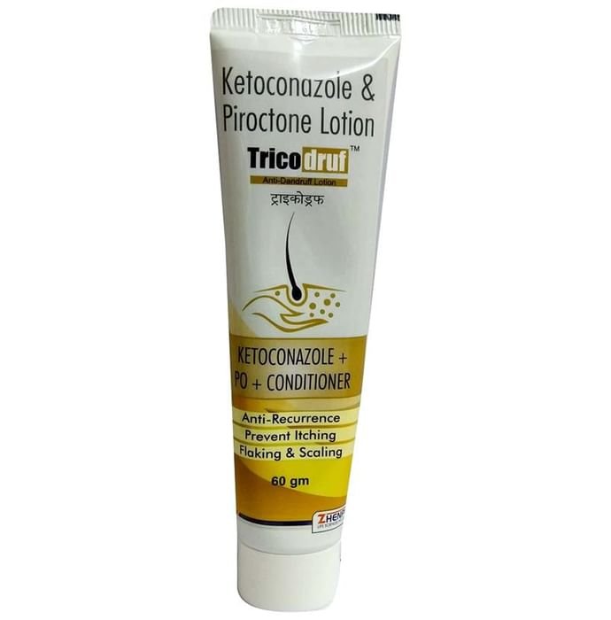Tricodruf Anti-Dandruff Lotion    Ketoconazole 2% w/v + Piroctone Olamine 0.5% w/v