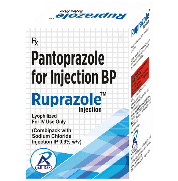 Ruprazole Injection    Pantoprazole 40mg