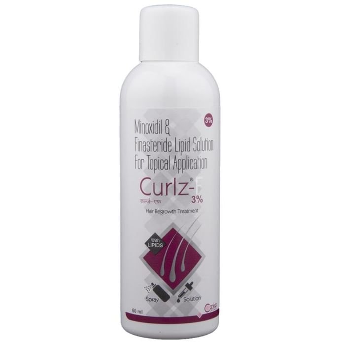 Curlz-F 3% Topical Solution    Minoxidil 3% w/v + Finasteride 0.1% w/v