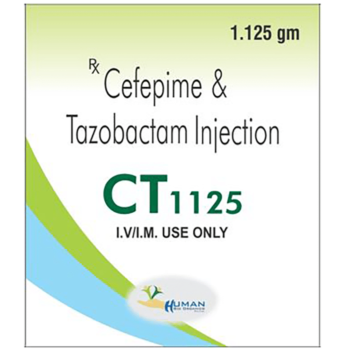 CT 1125 Injection    Cefepime 1000mg + Tazobactum 125mg