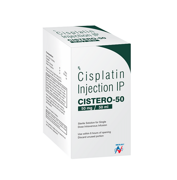 Cistero 50mg Injection    Cisplatin 50mg