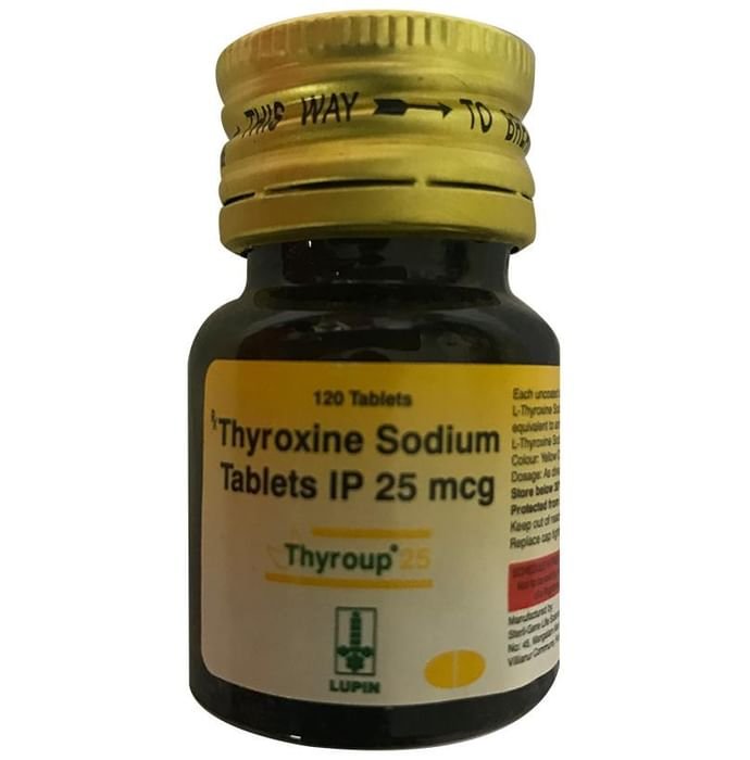 Thyroup 25 Tablet    Thyroxine 25mcg