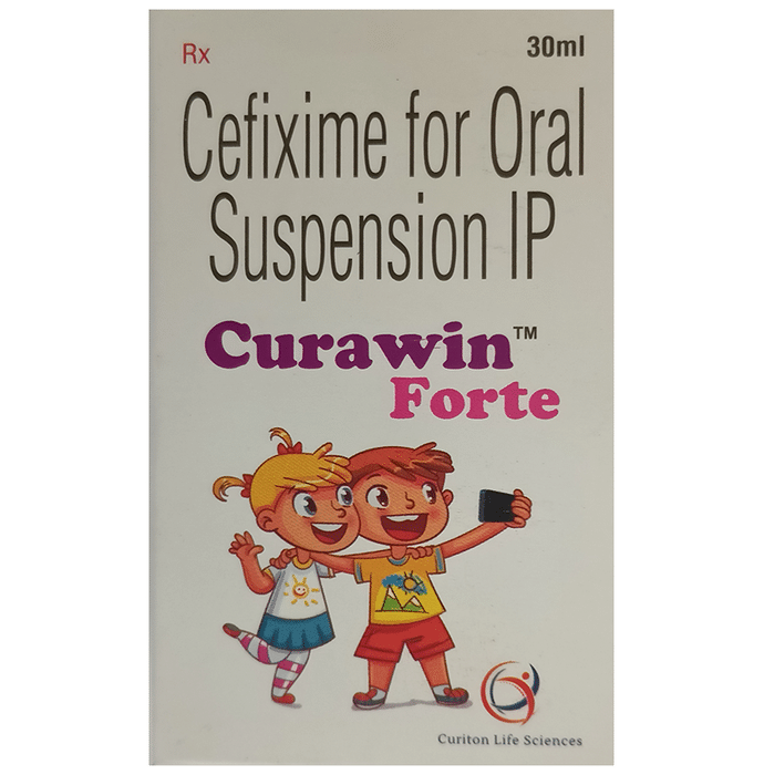 Curawin Forte Oral Suspension    Cefixime 100mg/5ml