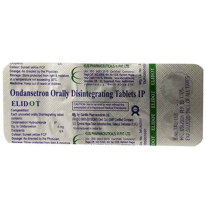 Elid OT Tablet MD    Ondansetron 4mg