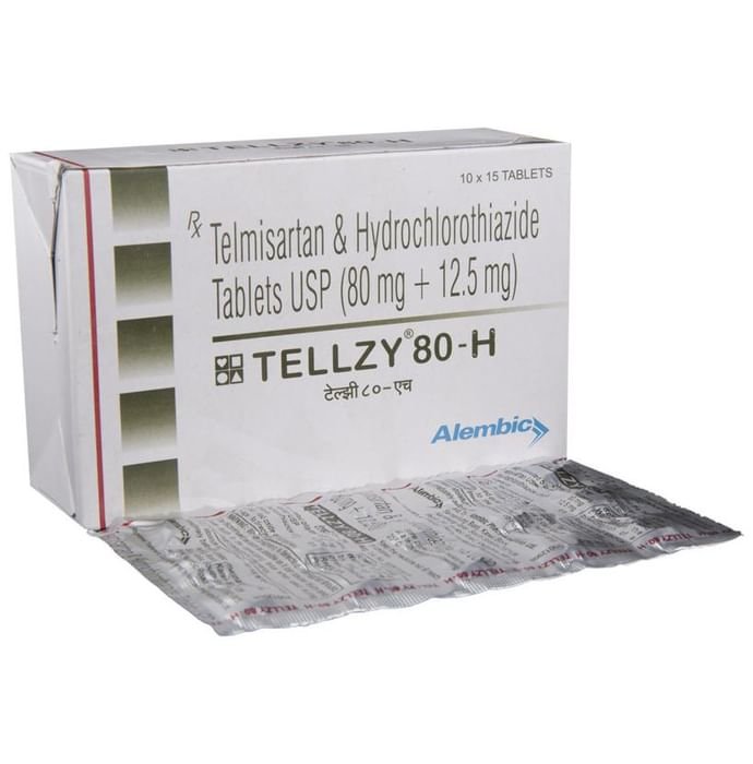 Tellzy 80-H Tablet    Telmisartan 80mg + Hydrochlorothiazide 12.5mg