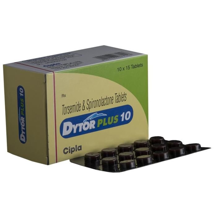 Dytor Plus 10 Tablet    Spironolactone 50mg + Torasemide 10mg