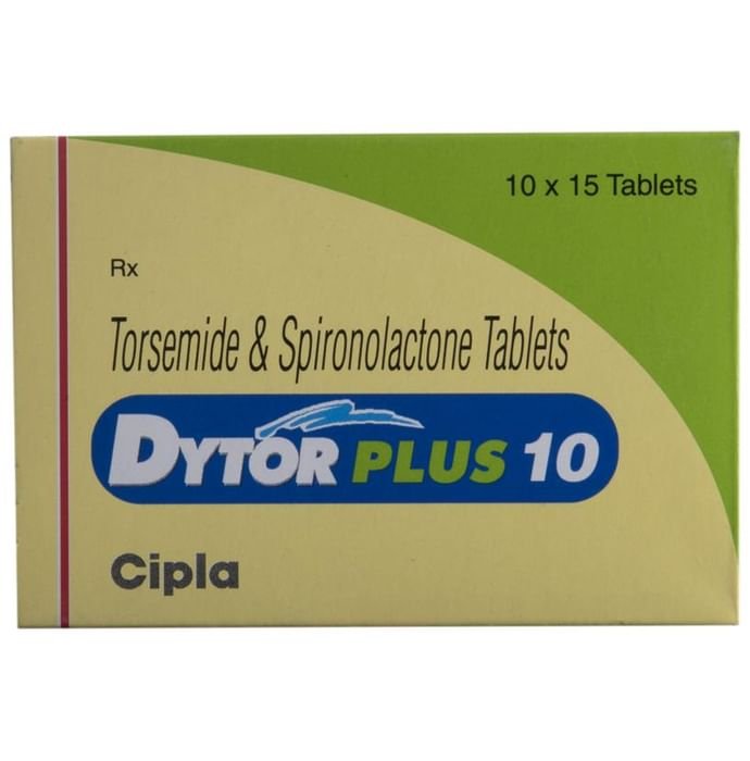 Dytor Plus 10 Tablet    Spironolactone 50mg + Torasemide 10mg