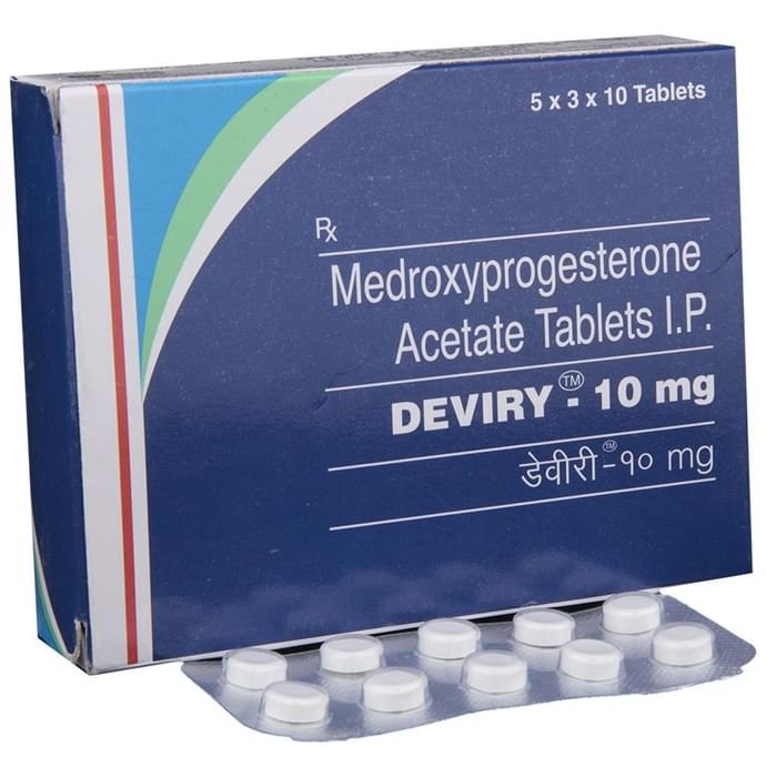 Deviry 10mg Tablet    Medroxyprogesterone acetate 10mg