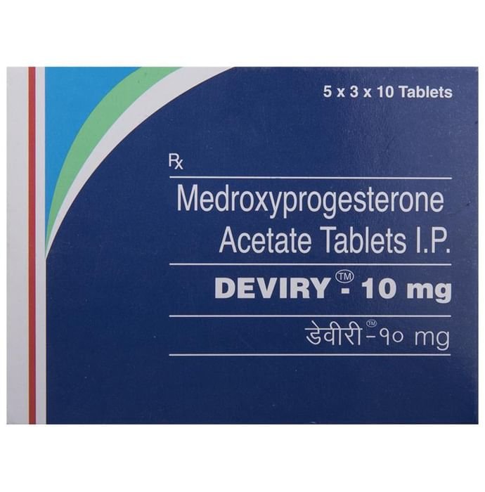 Deviry 10mg Tablet    Medroxyprogesterone acetate 10mg