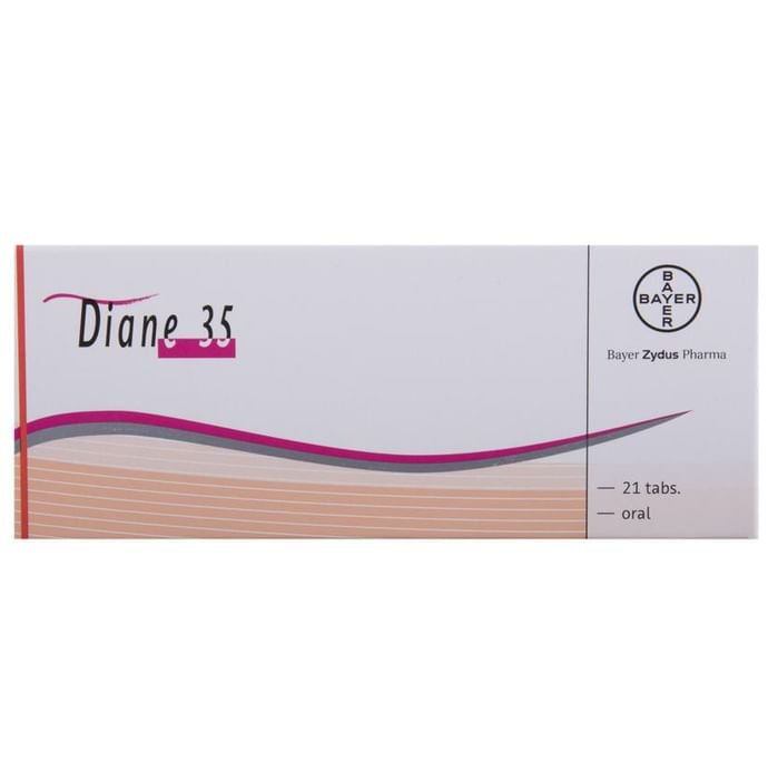 Diane 35 Tablet    Cyproterone 2mg + Ethinyl Estradiol 0.035mg