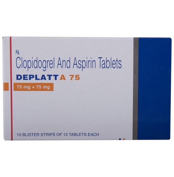 Deplatt A 75 Tablet    Aspirin 75mg + Clopidogrel 75mg