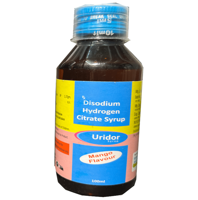 Uridor Syrup Mango    Disodium Hydrogen Citrate 1.37gm/5ml