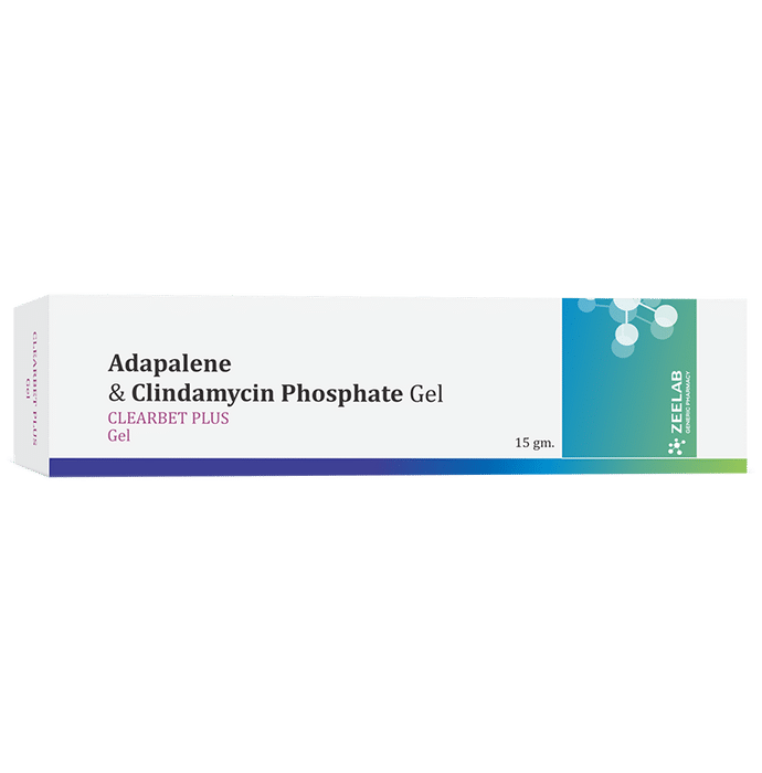 Clearbet Plus Gel    Adapalene 0.1% w/w + Clindamycin 1% w/w