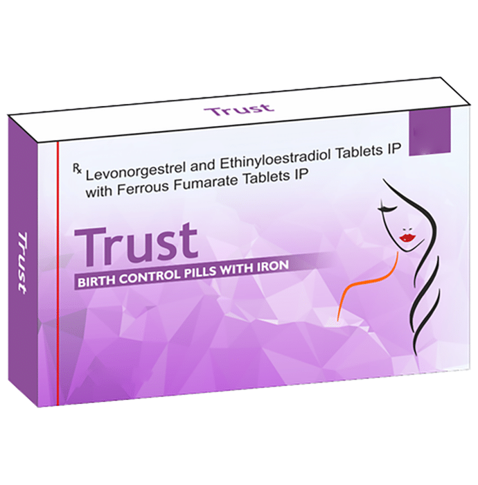 Trust Tablet    Levonorgestrel 0.15mg + Ethinyl Estradiol 0.03mg + Ferrous Fumarate 60mg