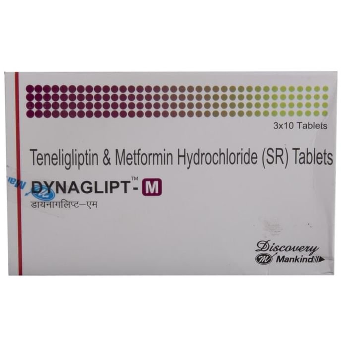 Dynaglipt-M Tablet SR    Metformin 500mg + Teneligliptin 20mg