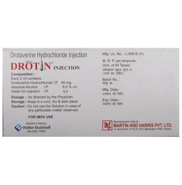 Drotin Injection    Drotaverine 40mg