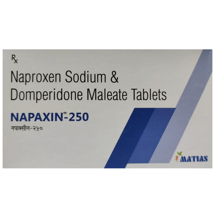 Napaxin 250 Tablet    Naproxen 250mg + Domperidone 10mg