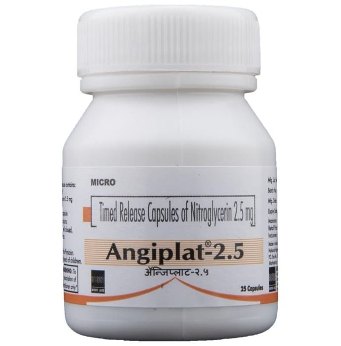 Angiplat 2.5 Capsule TR Nitroglycerin 2.5mg