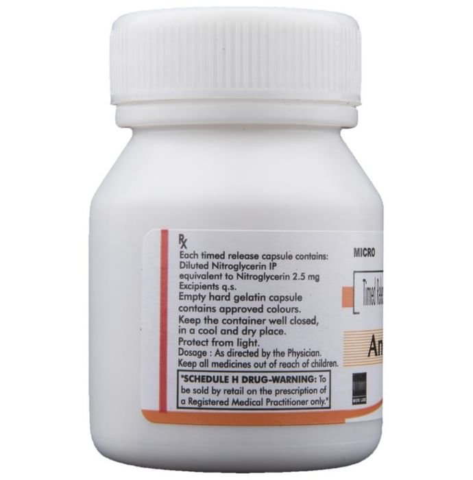 Angiplat 2.5 Capsule TR Nitroglycerin 2.5mg