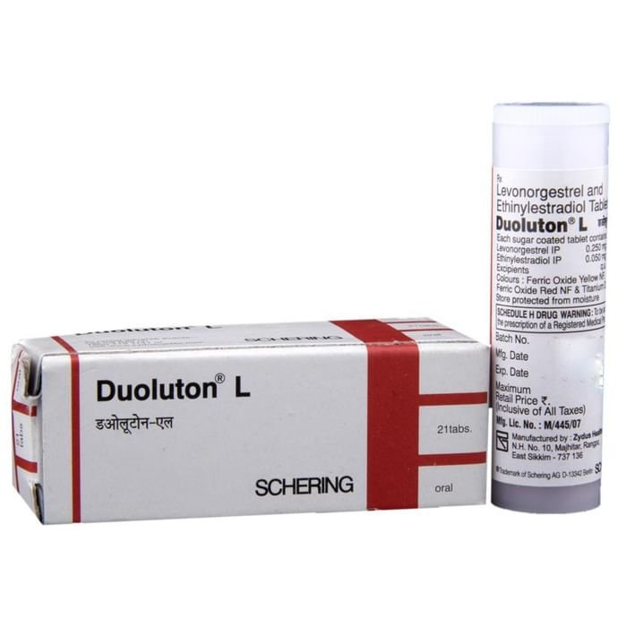 Duoluton L Tablet    Ethinyl Estradiol 0.05mg + Levonorgestrel 0.25mg