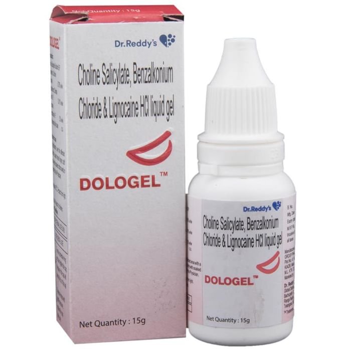 Dologel    Choline Salicylate 8.7% w/w + Lidocaine 2% w/w