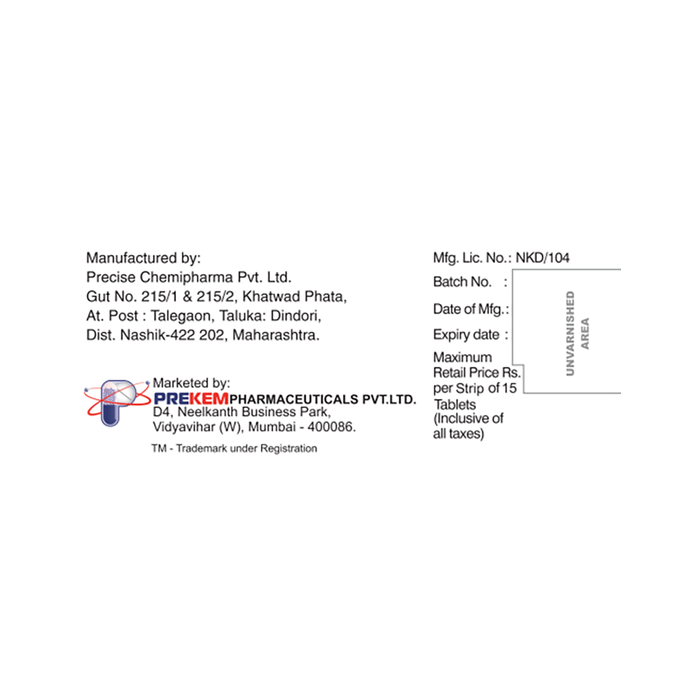 Pantokem 40 Tablet    Pantoprazole 40mg