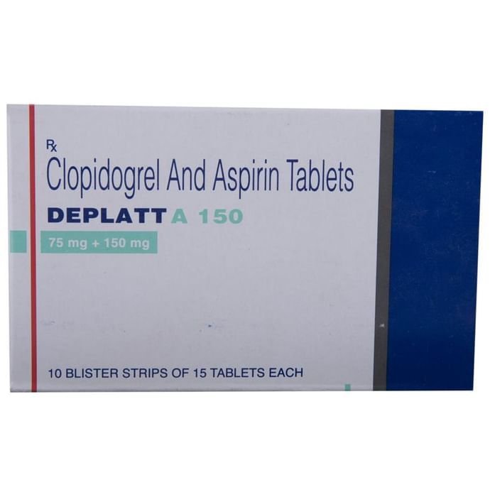 Deplatt A 150 Tablet    Aspirin 150mg + Clopidogrel 75mg