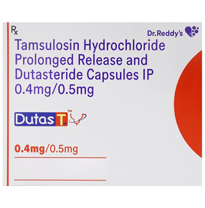 Dutas T Plus Capsule PR    Tamsulosin 0.4mg + Dutasteride 0.5mg