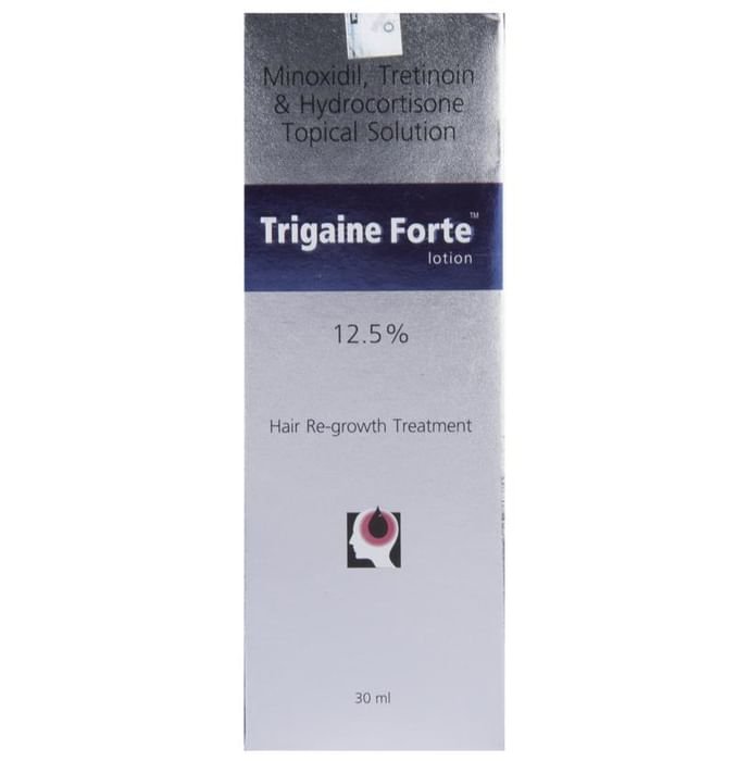 Trigaine Forte Lotion    Hydrocortisone 0.01% w/v + Minoxidil 12.5% w/v + Tretinoin 0.025% w/v