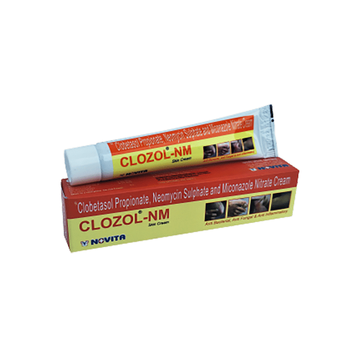 Clozol-NM Cream    Clobetasol 0.05% w/w + Miconazole 2% w/w + Neomycin 0.5% w/w