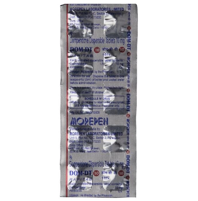 Dom-DT 10 Rapitab    Domperidone 10mg