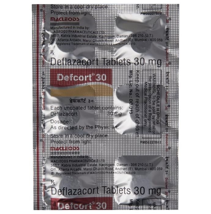 Defcort 30 Tablet    Deflazacort 30mg