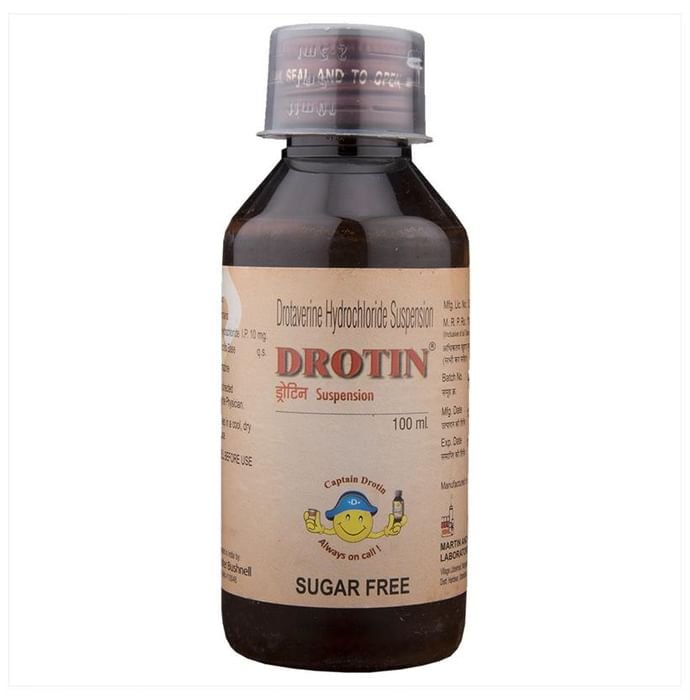 Drotin Suspension Sugar Free    Drotaverine 10mg